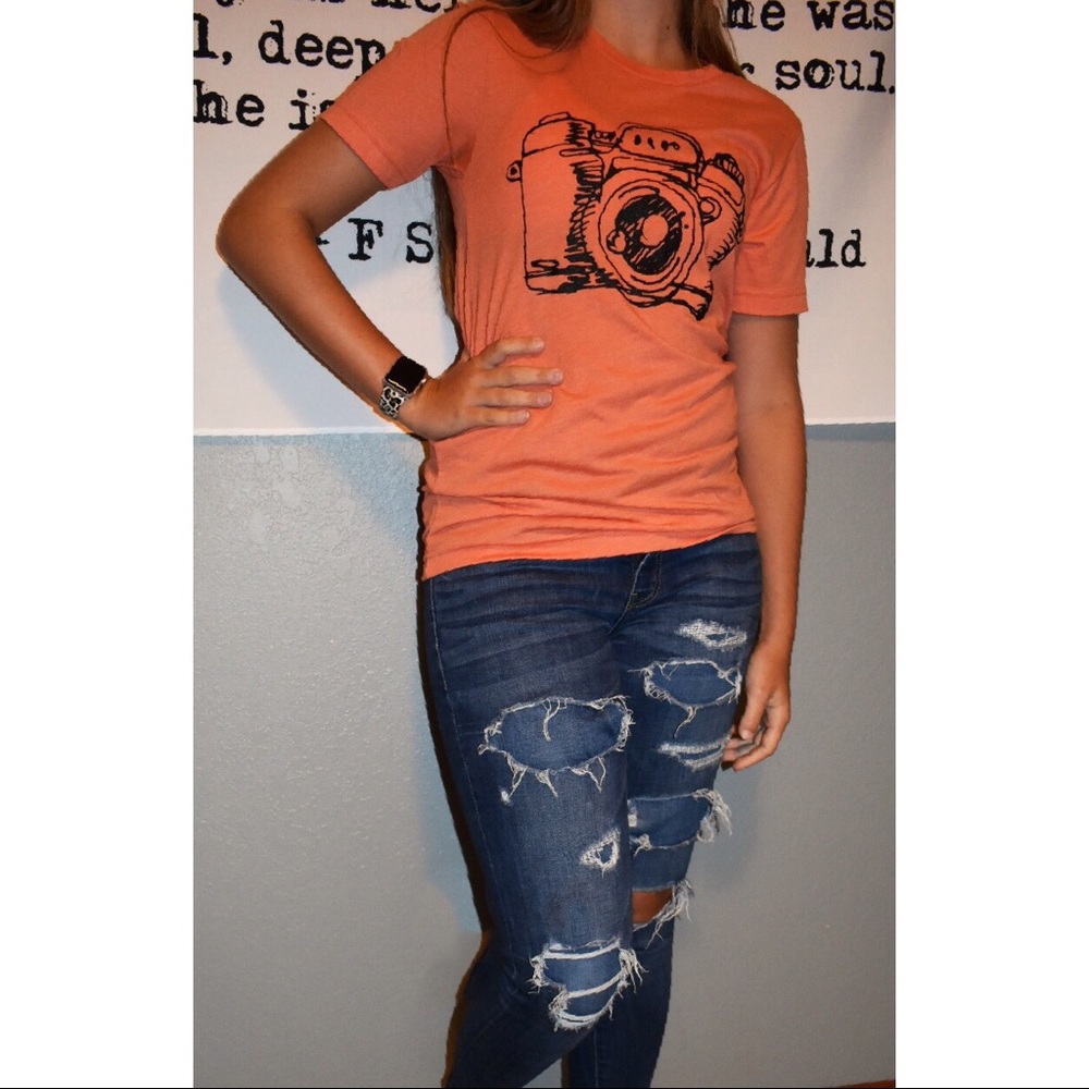Never worn, personalized Canvas graphic tee